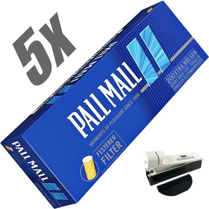Tuburi Tigari Pall Mall Multifiltru    5 x 200 bucăți  + 1  Cadou