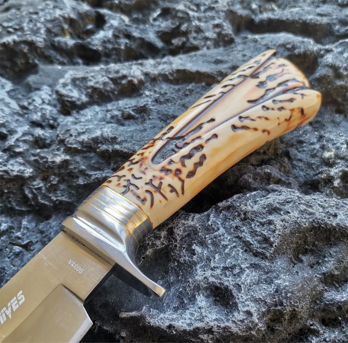 ловен нож страхотен модел DAGGER KNIVE S031A+кания за колан