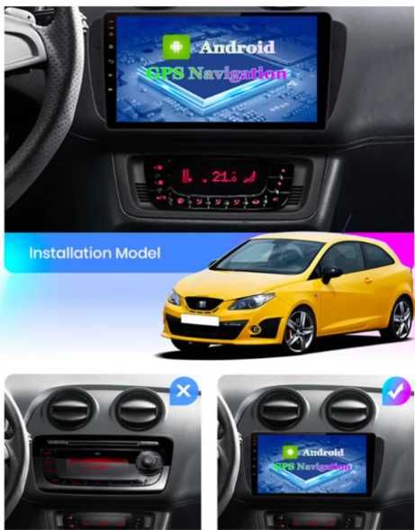 9-инчова мултимедия за SEAT Ibiza 6J (2009–2015) + подарък камера