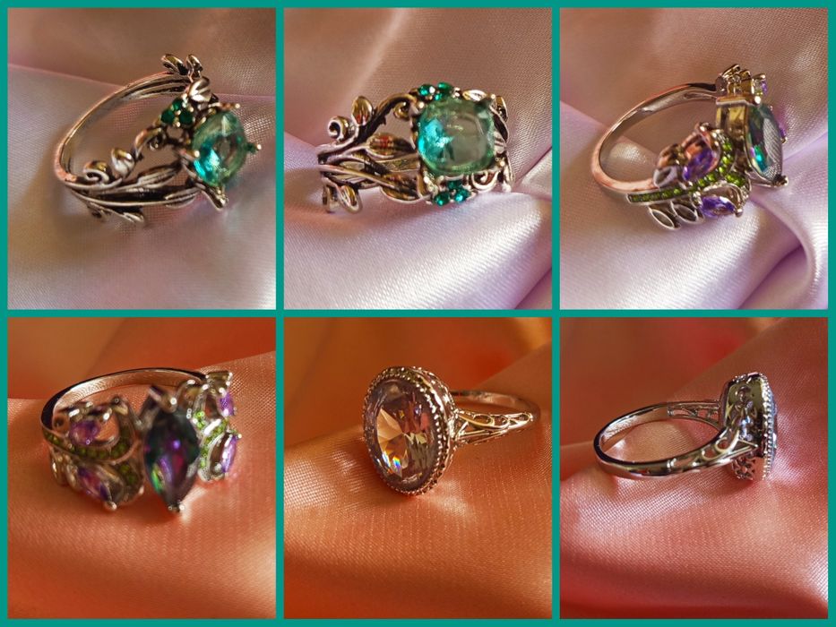 Продам красивые новые серьги и кольца