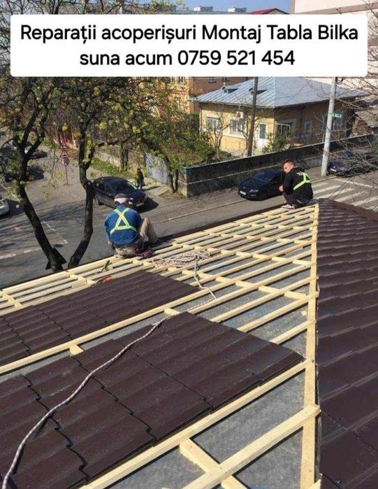 Acoperișuri și hidroizolații reparații și renovări acoperișuri Focsani