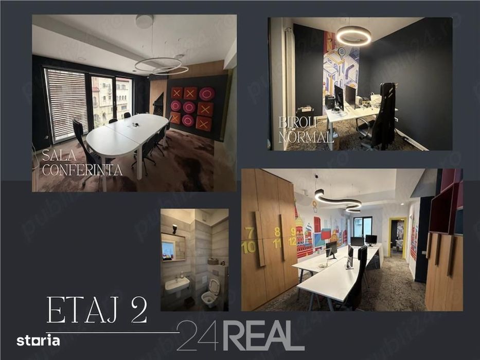 Spatiu de birouri premium 310 mp, 5 niveluri, complet amenajat
