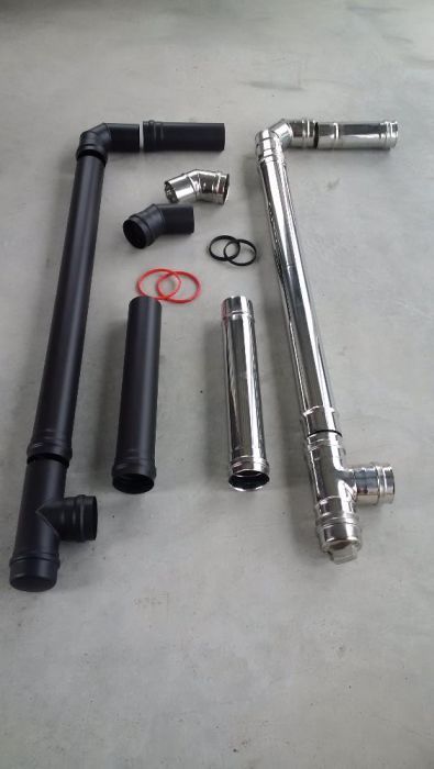 Kюнци и Димоотвотни тръби за печки на дърва и пелети