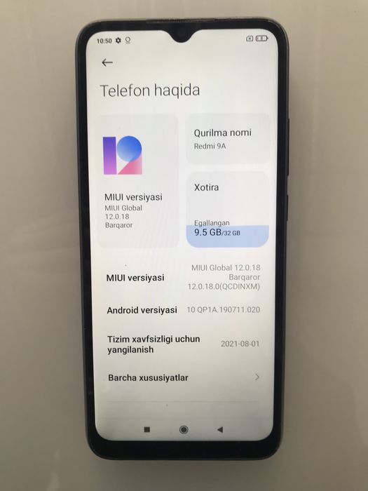 Redmi 9a xolati idiyal