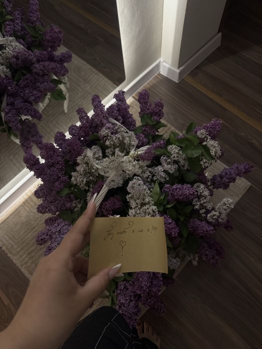 Большая корзинка сирень