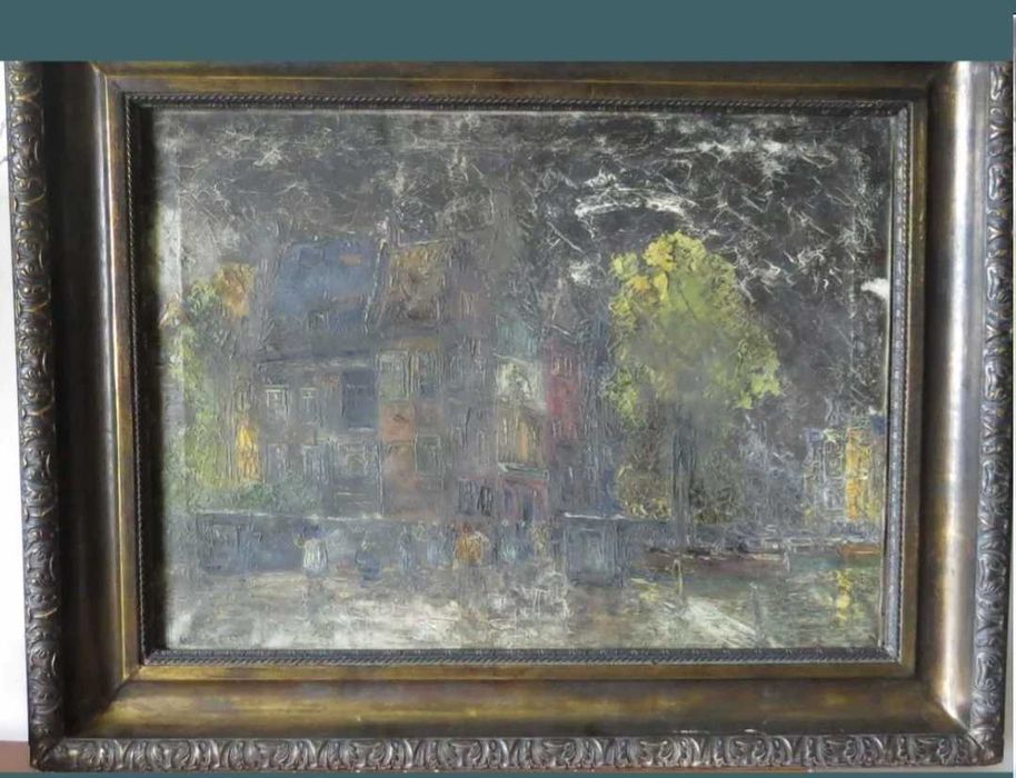 Pictura ulei pe panza semnata R.Weber 1850