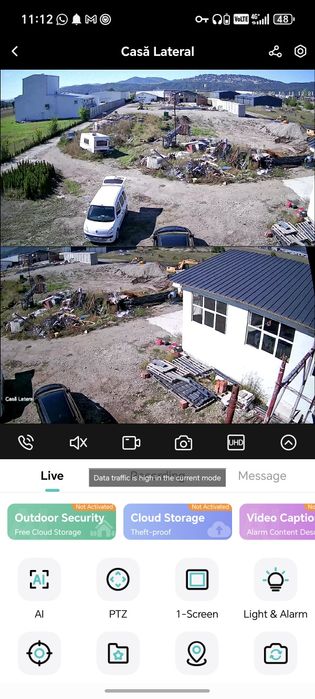 Camera supraveghere IP dubla  wifi rotativa 360 UHD