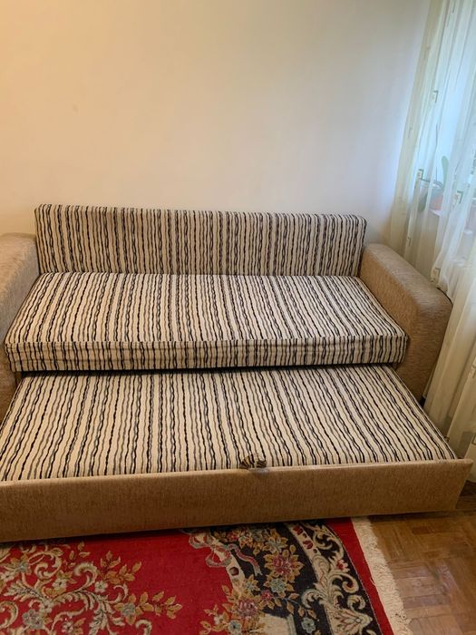 Canapea extensibila + fotoliu