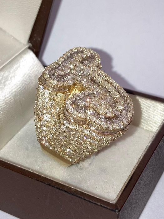 Inel aur cu diamante naturale