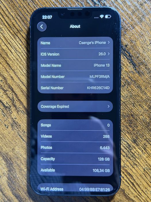 iPhone 13, 128 GB, Midnight