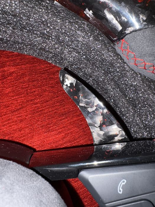 Volan audi a6 s6 rs6 custom red carbon display