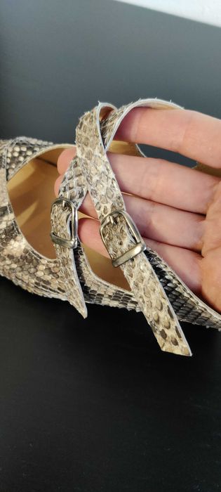 Sanda / Saboti din PIELE NATURALA ORIGINALA DE SARPE (cu solzi) nr. 39