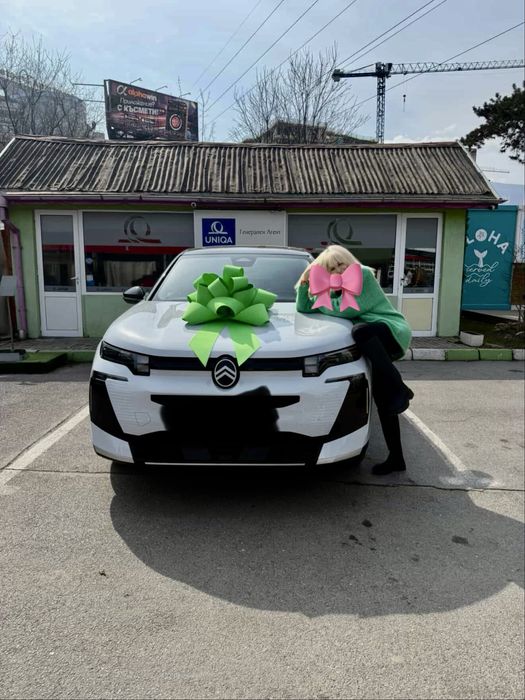 Луксозна, обемна панделка, голяма, за кола,автомобил, подарък,украса