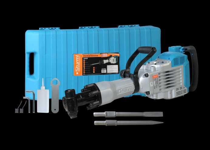 Отбойный молоток (Бронировка ротора, Кейс, Мощный двигатель 2200Вт)