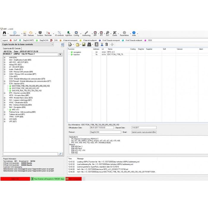Diagnoza , activare functii si reprogramri ECU Gama Renault/Dacia