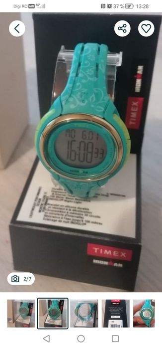 Ceas copii original Timex, nou în cutie, brățară de silicon, 
Preț mag