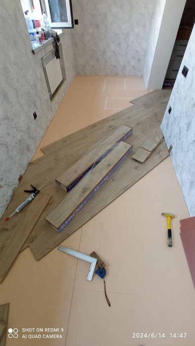 Укладка ламината, таркет.