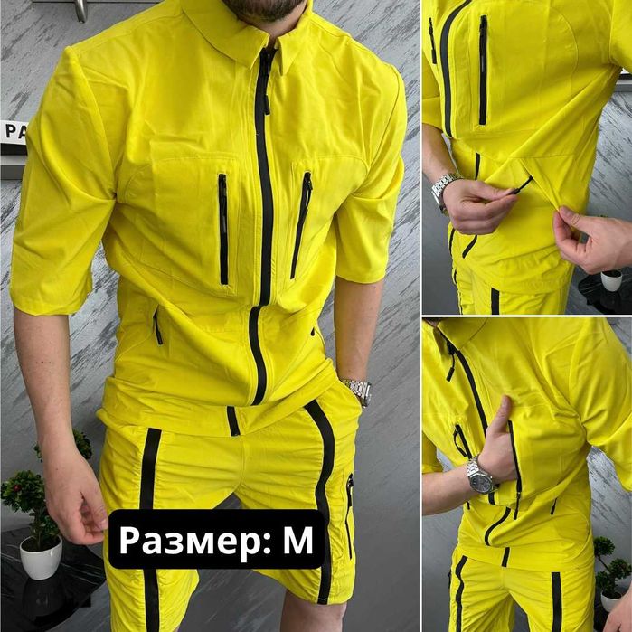 Летен Екип - Мъжки Комплект с Къс Ръкав и Къси Панталони (Различни Модели)