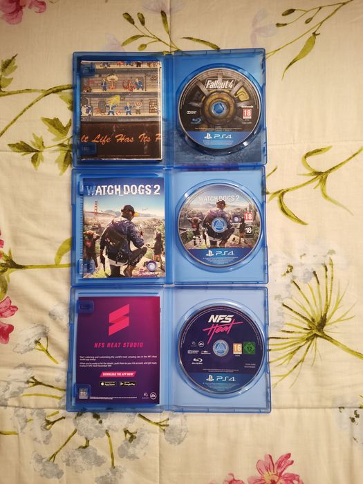Ирги за  PS4 Fallout4 .  Watchdogs2 . NFS Heat
