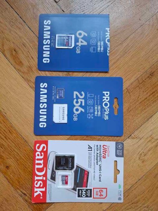 Card stick memorie micro SDXC Sandisk Ultra 256GB 64Gb Samsung PRO