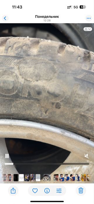 Зима с шипами. Диски с шинами