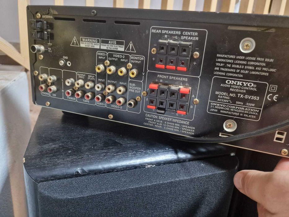 ONKYO TX-SV353 Amplificator Amplituner Receiver Sunet Clar Puternic