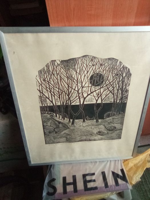 Картина Оригинала Гравюра от Михаил Николов от 1980г оригинала