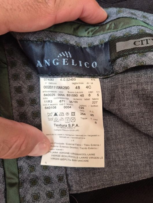 Pantaloni grosi lâna Angelico, City Time, Made in Italy, Bărbați - 48