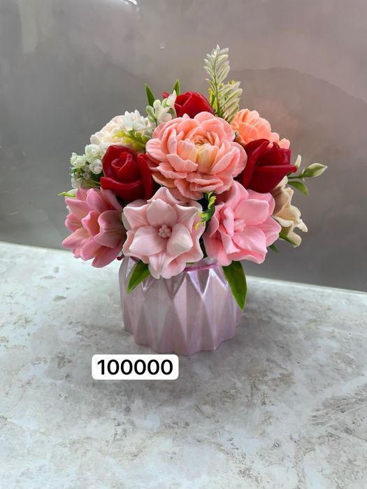 Suniy va sovunli gullar bayram uchun buyurtma qabul qlamz