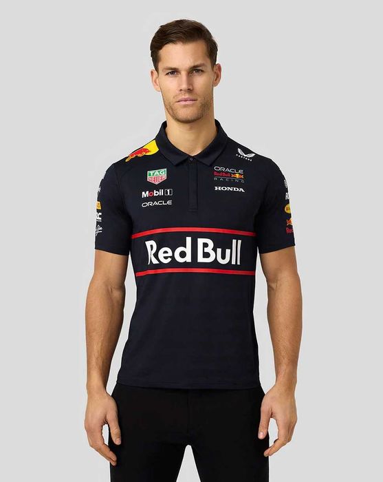 Red Bull Racing F1 Team Polo Shirt - Оригинална мъжка тениска с яка