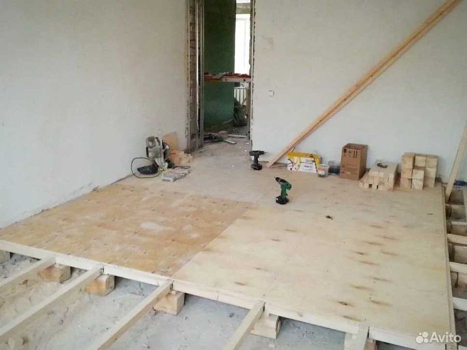 Ремонт полов/ Замена пола в деревянных домах/Шлифовка деревянного пола