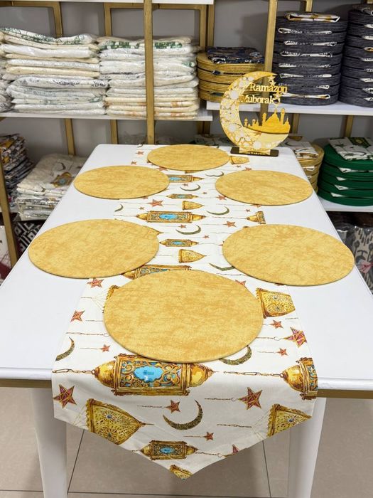 Рамазан падтарелник +раннер ва дастурхонла