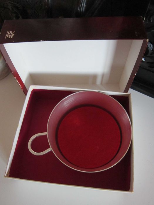 cadou rar suport festiv argintat pt sticle,WMf  Germania 1980 nou