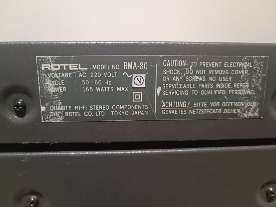 Linie audio vintage Rotel Micro 80 System