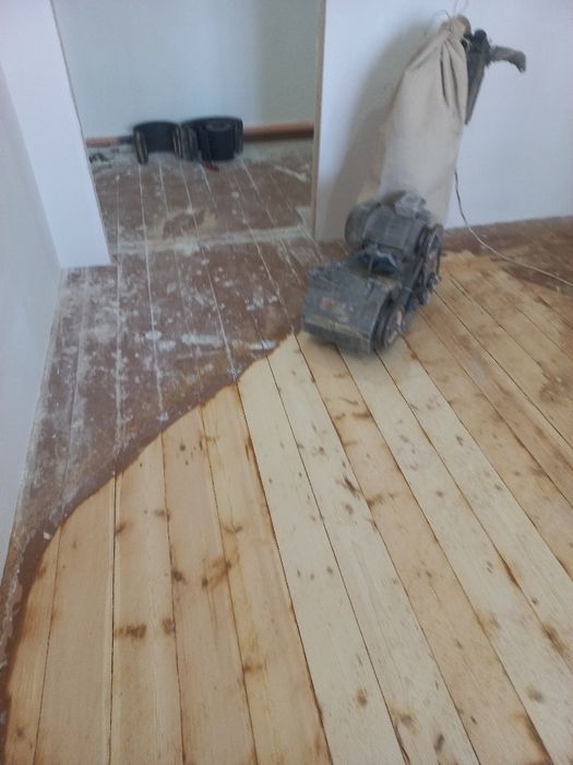 Пол шлифовка паркет