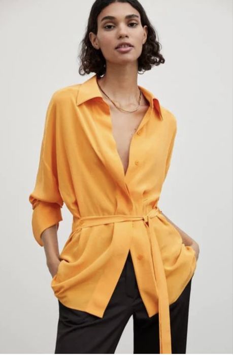 Massimo Dutti риза с колан