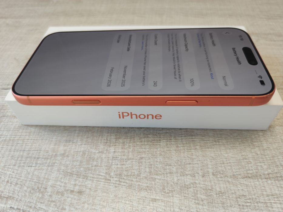 iphone 17 pro max 256gb Orange 100% batt. Гаранция!