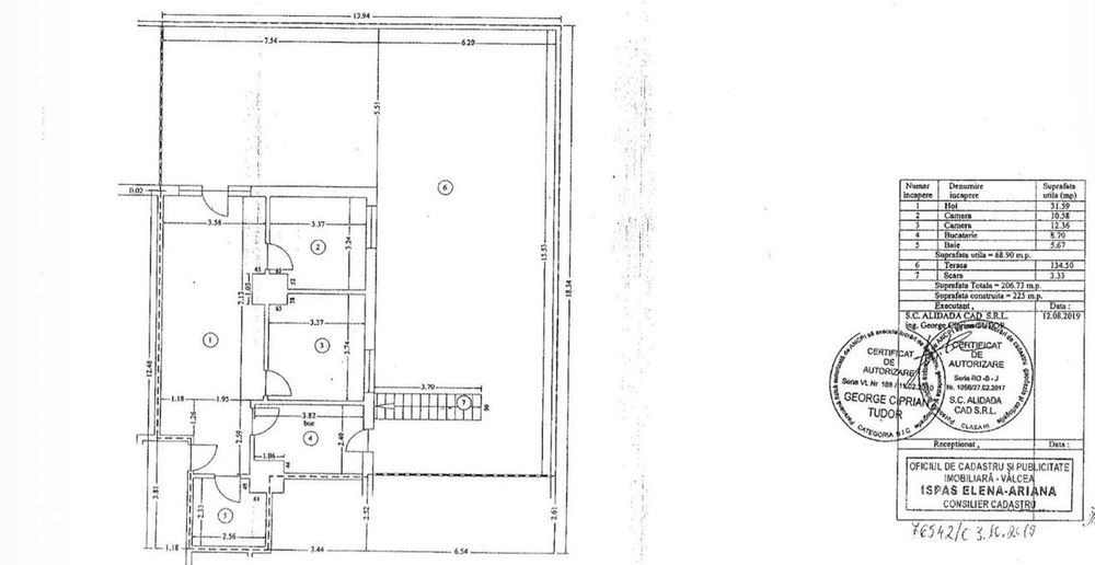Penthouse 3 camere / Zona Centrala / Suprafata totala 206 mp