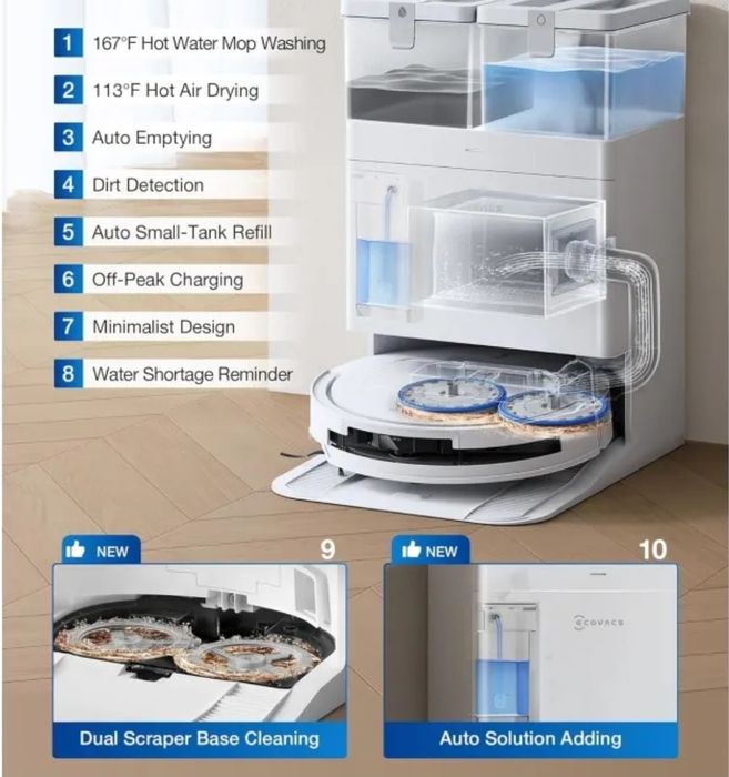 ‼️ Ecovacs Deebot T50 Pro Omni‼️Мостра, неразлечим от нов‼️