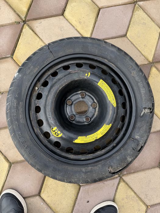 Roată de rezervă subțire (space saver) 125/80 R17 – compatibilă Audi / VW / Seat / Skoda