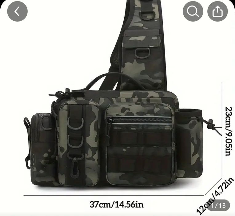 Последна,Водоустойчива Рибарска спининг чанта