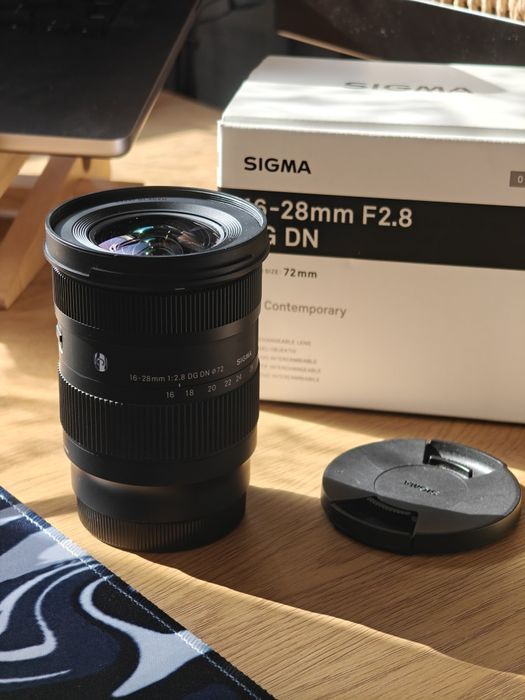 Obiectiv Sigma 16-28mm  f 2.8 montura L Mount Lumix Panasonic pachet full