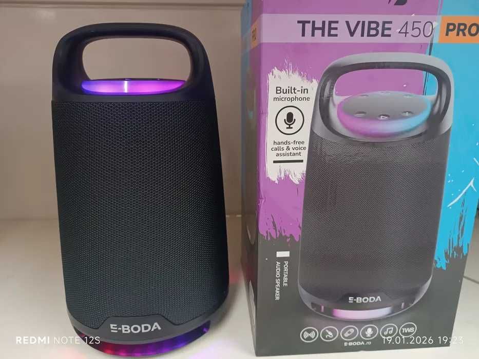 Urgent Boxa portabila noua E-BODA The Vibe 450 Pro, Bluetooth