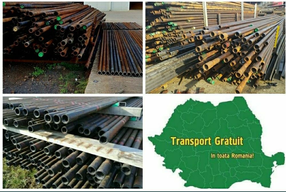 Vând teava metalica rotundă tubing cu mufe și file 60 73 89