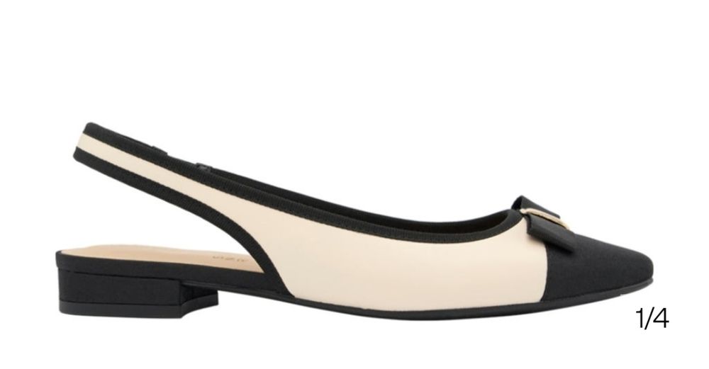 Елегантни дамски обувки черно и нюд 36 номер