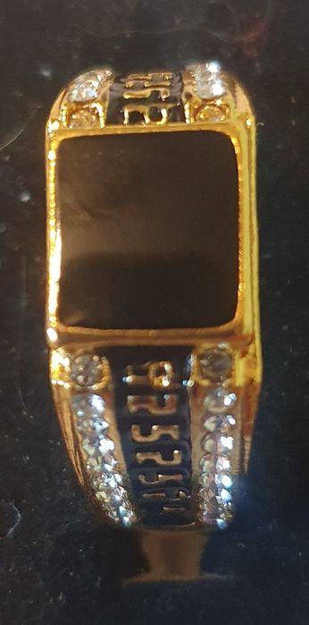 inel de lux suflat cu aur