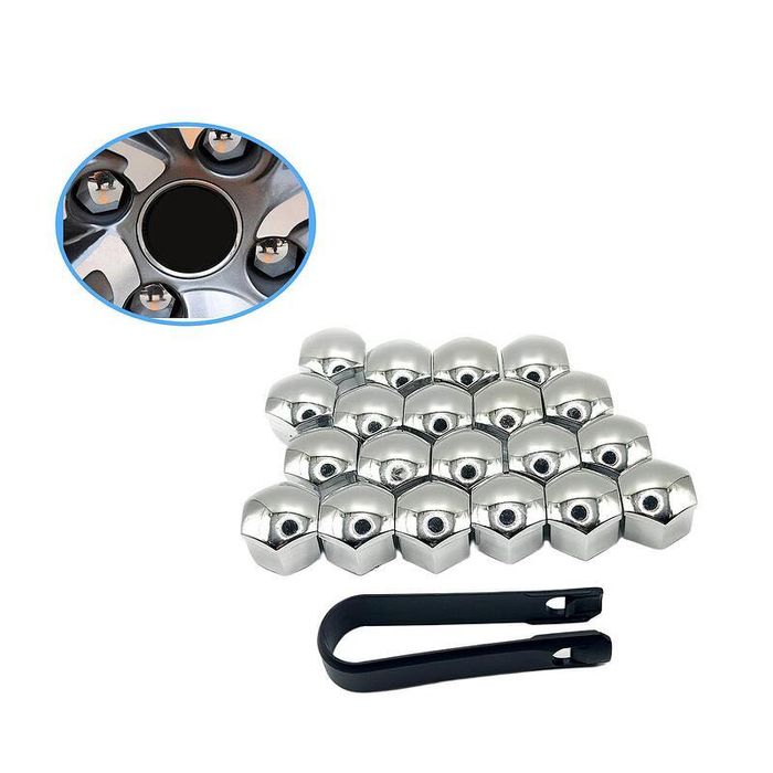 Капачки за болтове на джанти 17мм - 19мм - 21мм- хром и черен