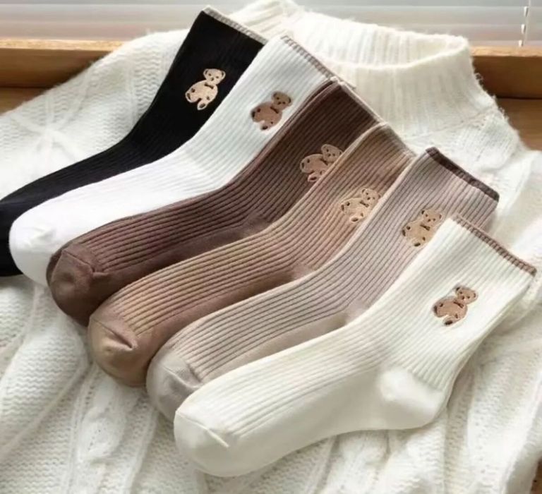 6 чифта унисекс чорапи с мечешки мотиви