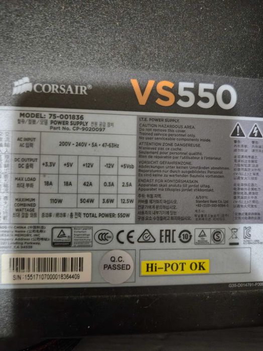 Kit PC AM4 Ryzen 7 2700X + MSI B450 Gaming Plus + 16GB DDR4 + VS550