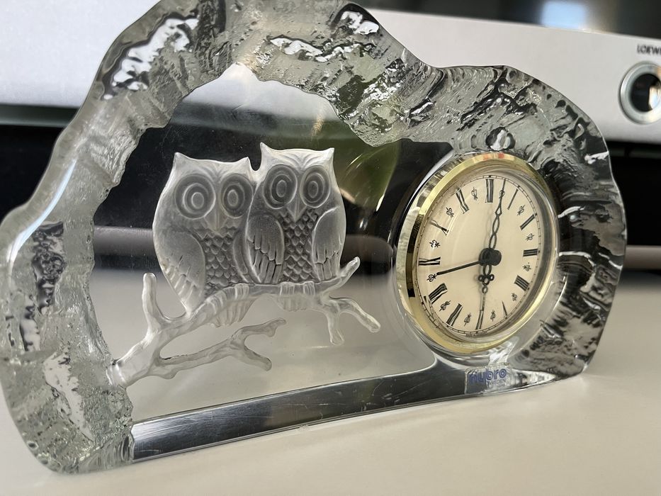 Nybro Sweden Стъклен часовник